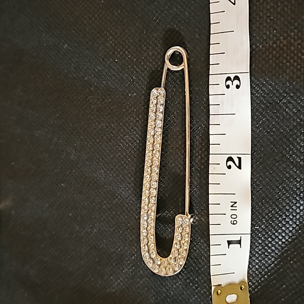 Gold Rhinestone Jumbo Paper Clip - Picture 4 of 8